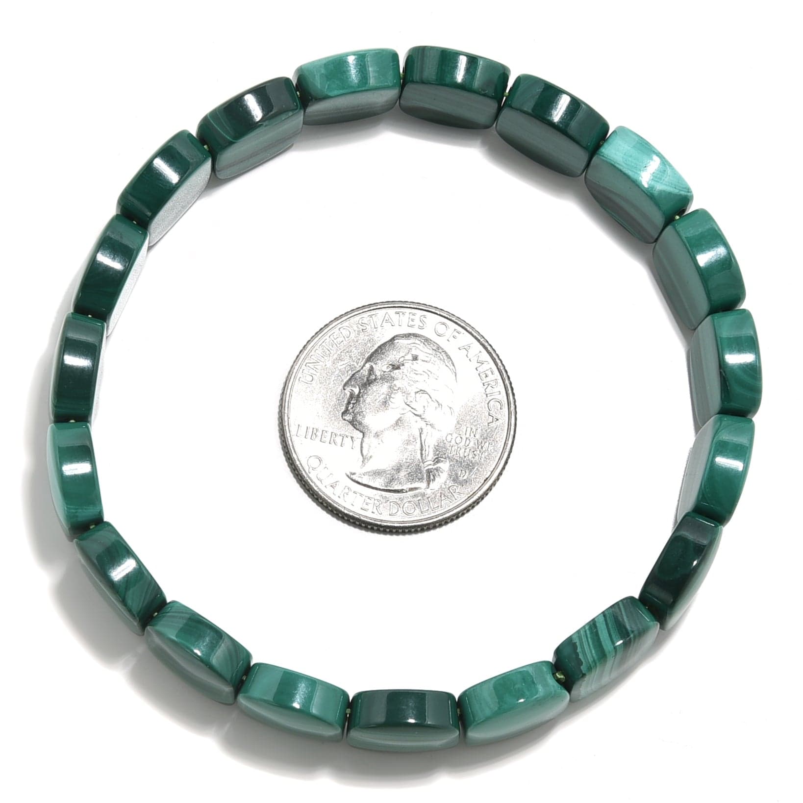 Kalifano Gemstone Bracelets Hematite Stretch Bracelet