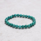 Howlite Green Turquoise 6 mm Beaded Gemstone Bracelet