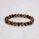 Natural Tiger Eye 8 mm Beaded Gemstone Bracelet