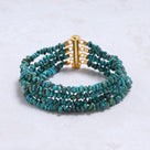 Turquoise Chip Gemstone Bracelet with Sterling Silver Clasp