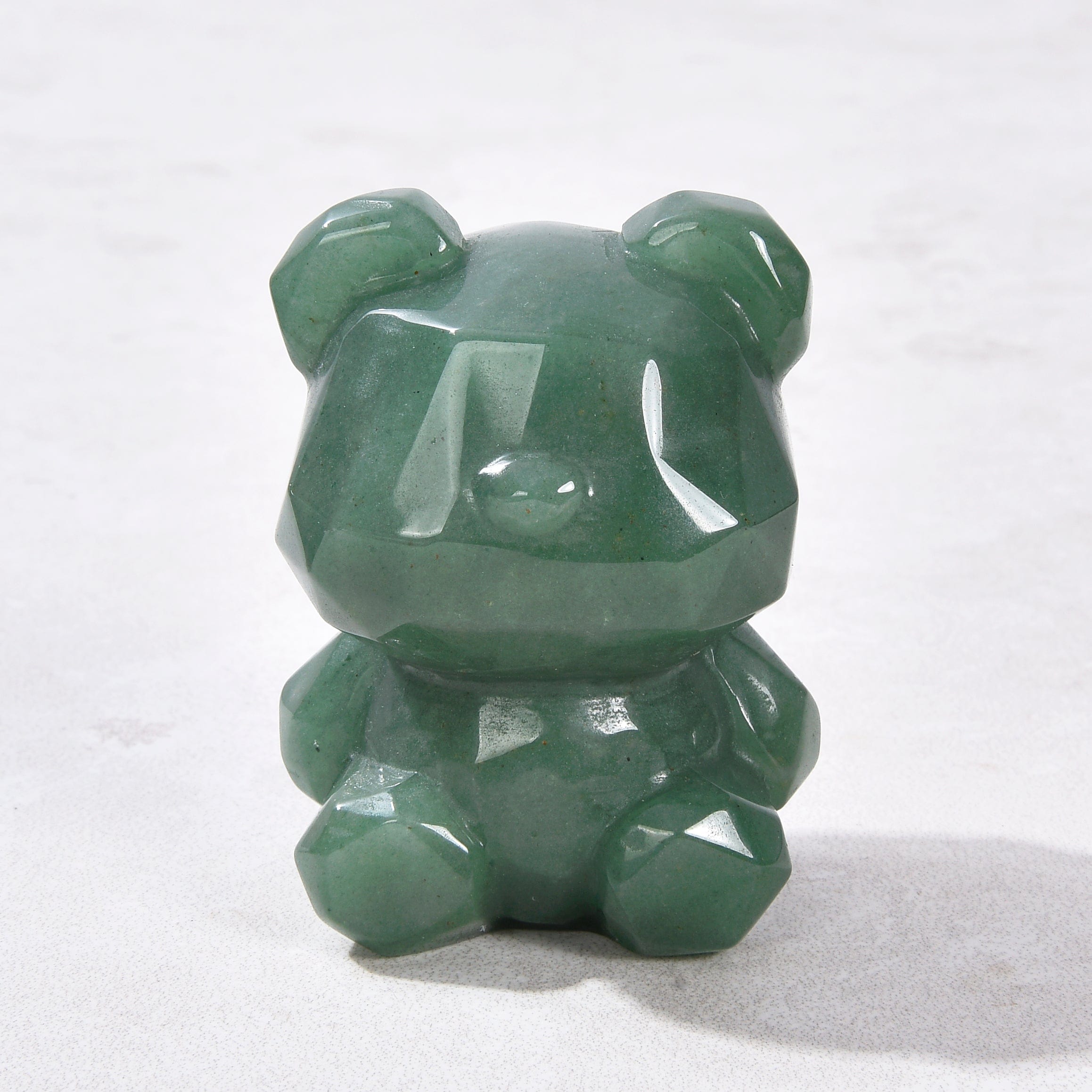 KALIFANO Gemstone Carvings 2.5" Aventurine Bear Natural Gemstone Carving CV45-BB-AV