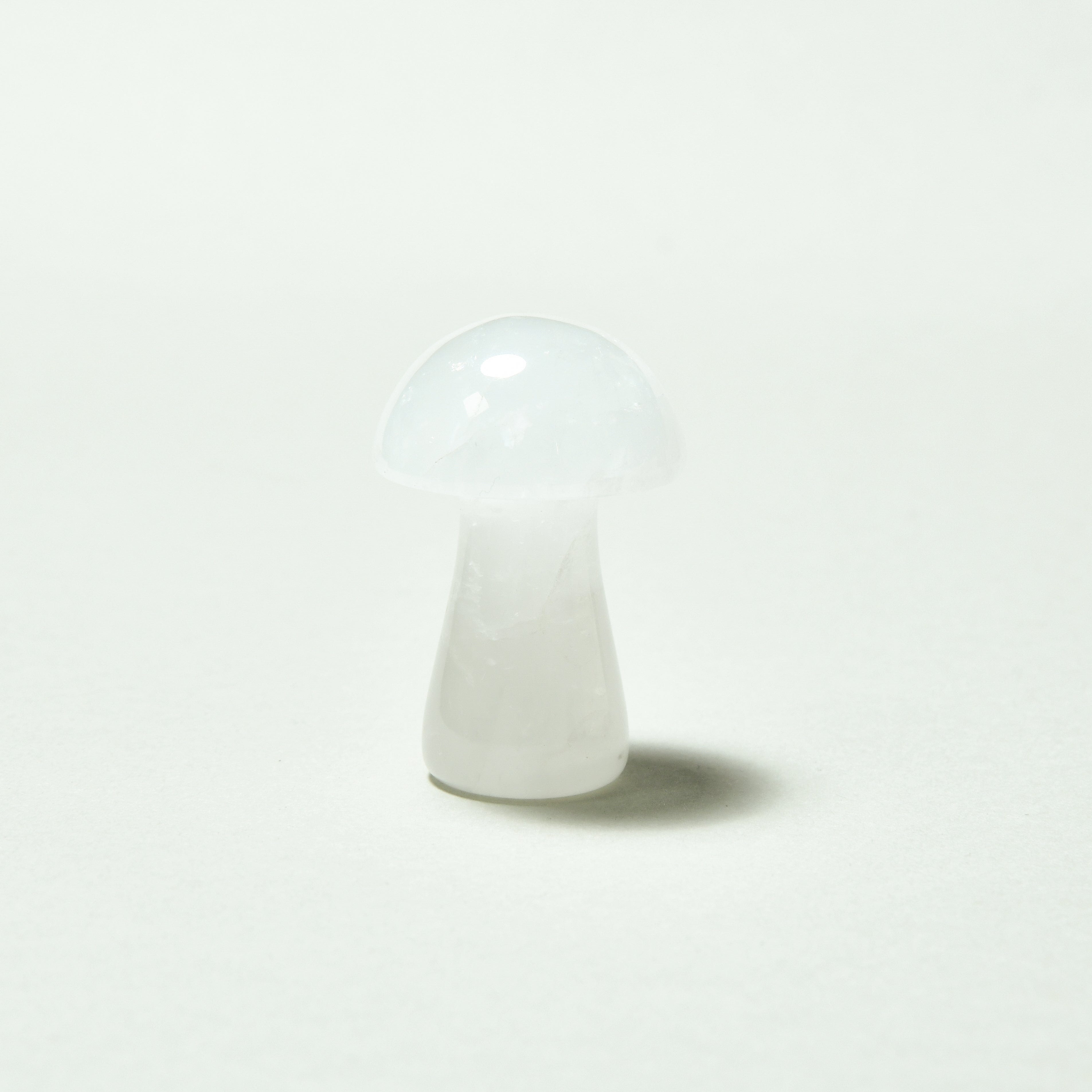 KALIFANO Gemstone Carvings 2" Quartz Mushroom Natural Gemstone Carving CV12-M-QZ