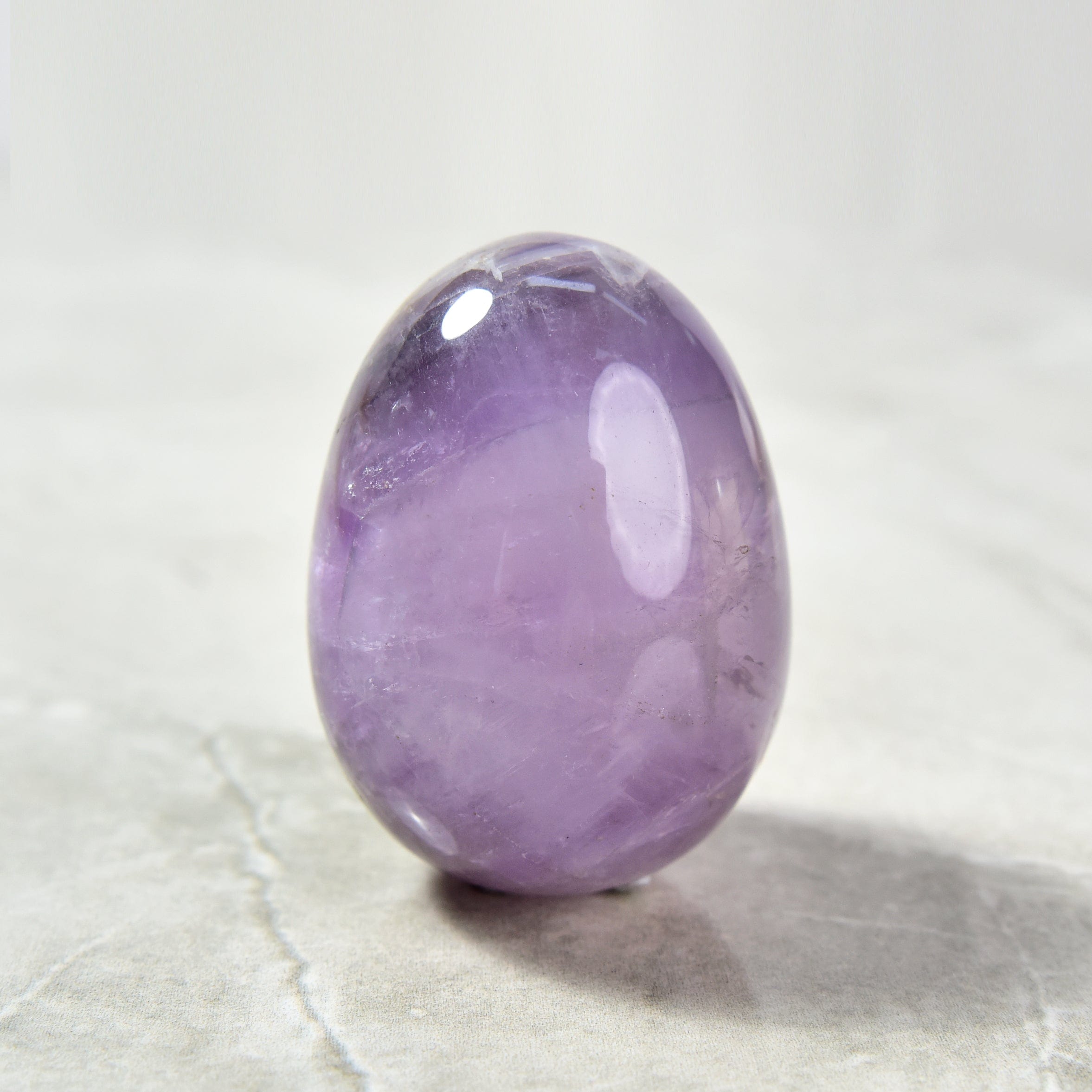 Kalifano Gemstone Carvings Amethyst Egg Natural Gemstone Carving CV14-EG-AM