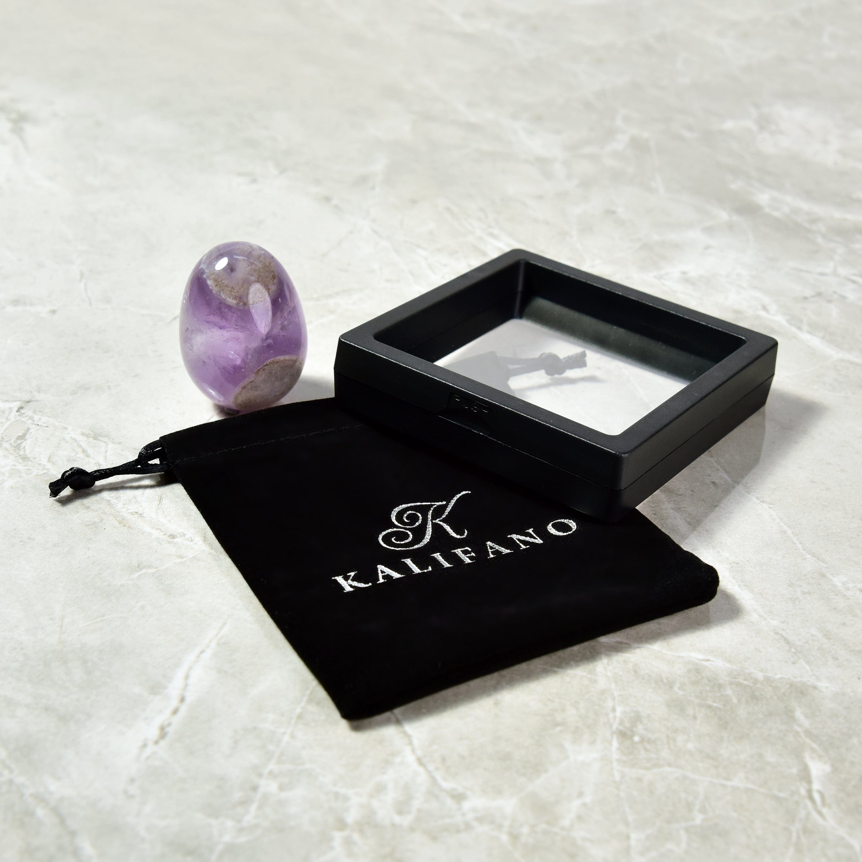 Kalifano Gemstone Carvings Amethyst Egg Natural Gemstone Carving CV14-EG-AM