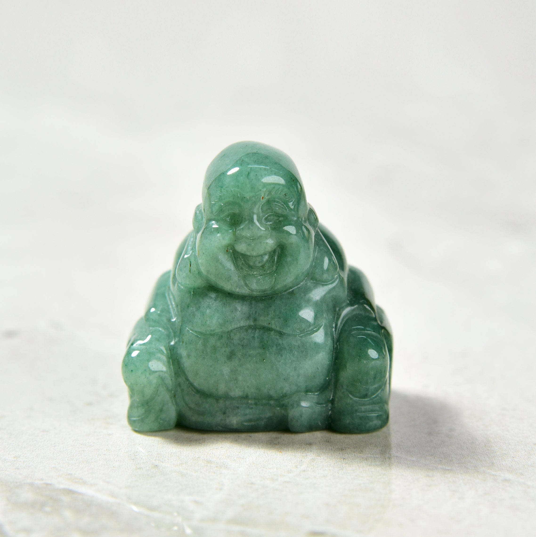 Kalifano Gemstone Carvings Aventurine Budha 1.5" Gemstone Carving CV15-B-AV