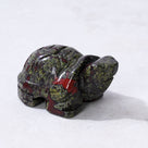 Bloodstone Turtle 2'' Natural Gemstone Carving
