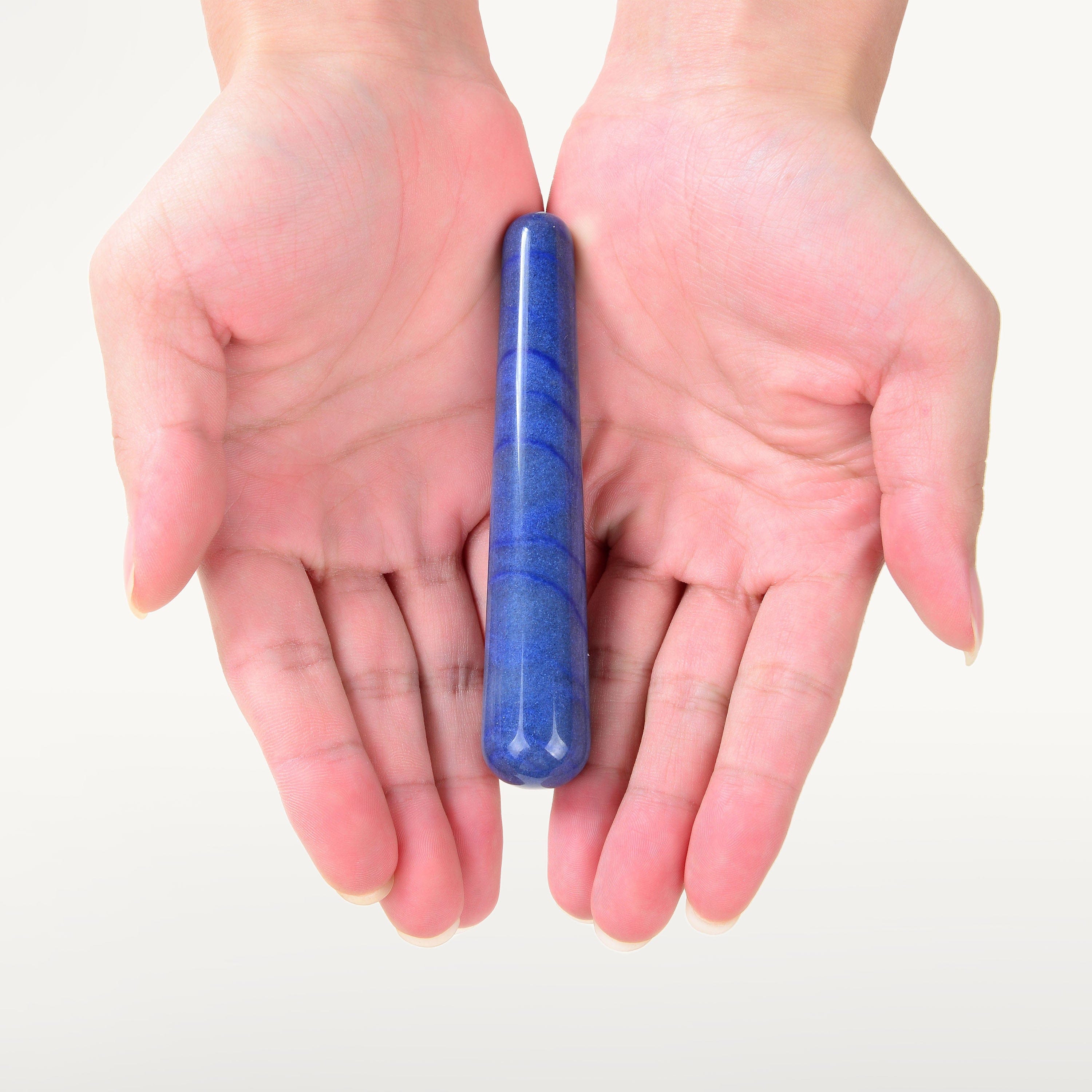 Kalifano Gemstone Carvings Blue Aventurine Gemstone Wand GW-BA