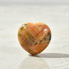 Crazy Lace Agate Heart Carving
