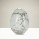 Howlite Egg Natural Gemstone Carving
