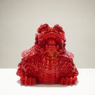 Dragon Head Tortoise Cinnabar Carving