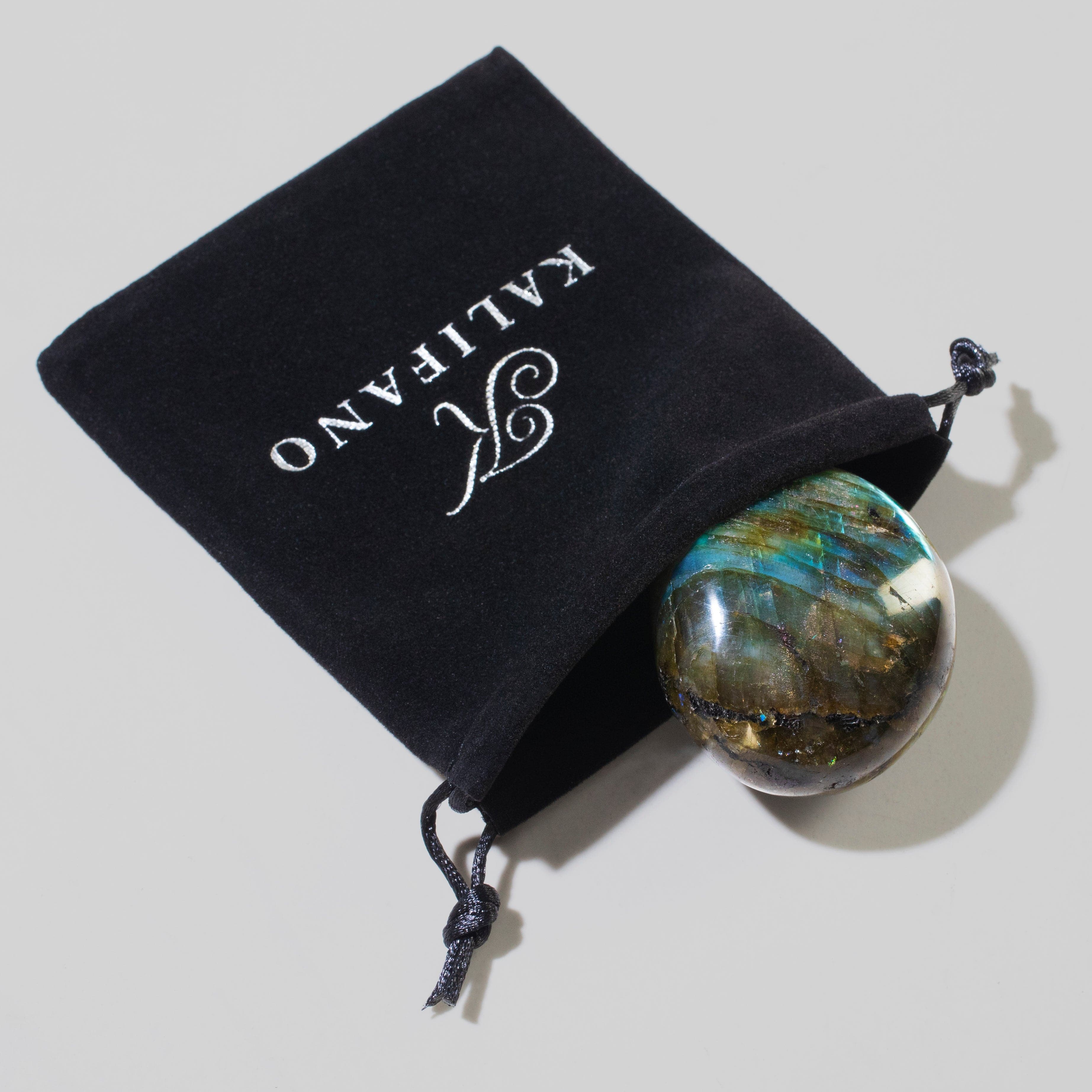 KALIFANO Gemstone Carvings Labradorite Palm Stone PS60-LB