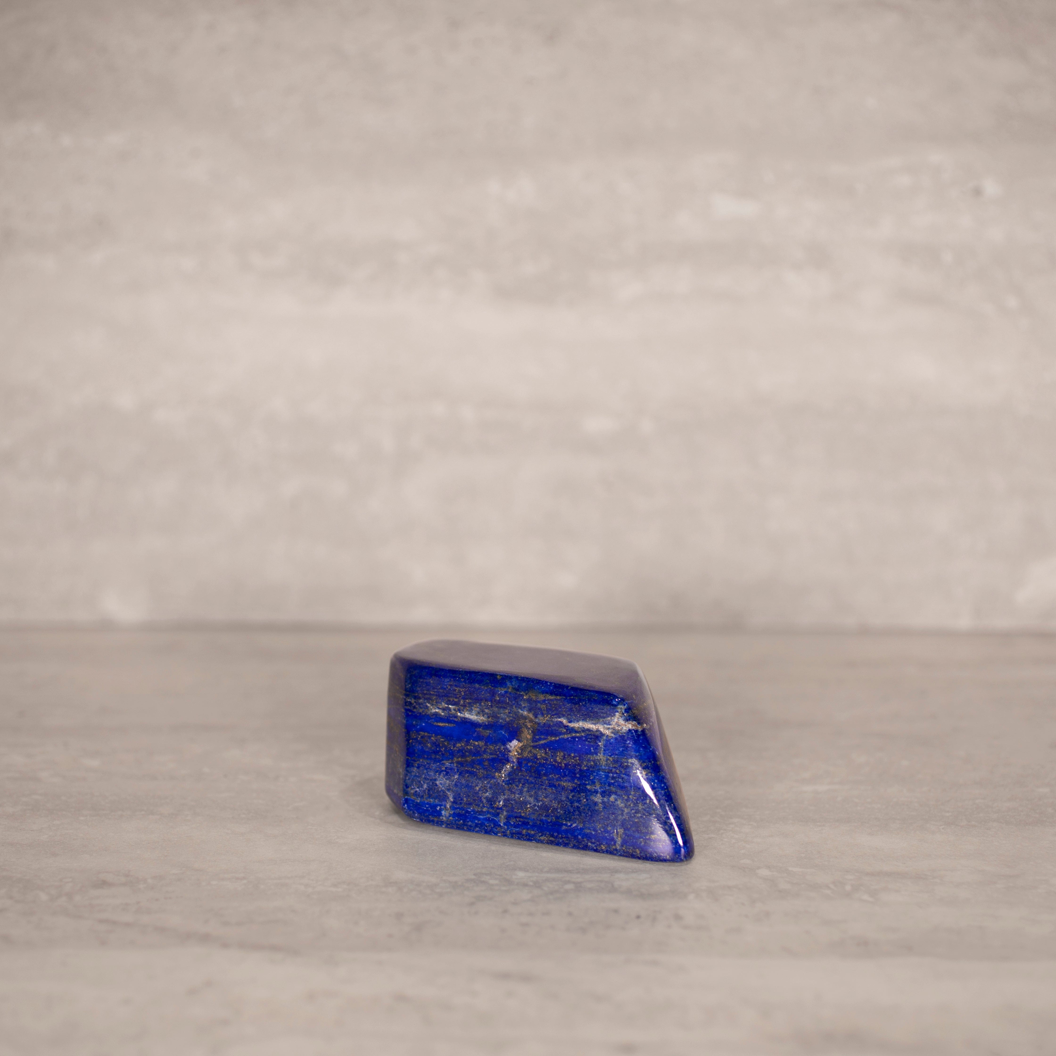 KALIFANO Gemstone Carvings Natural Lapis Lazuli Freeform from Afghanistan - 4" / 495 grams LP1000.007