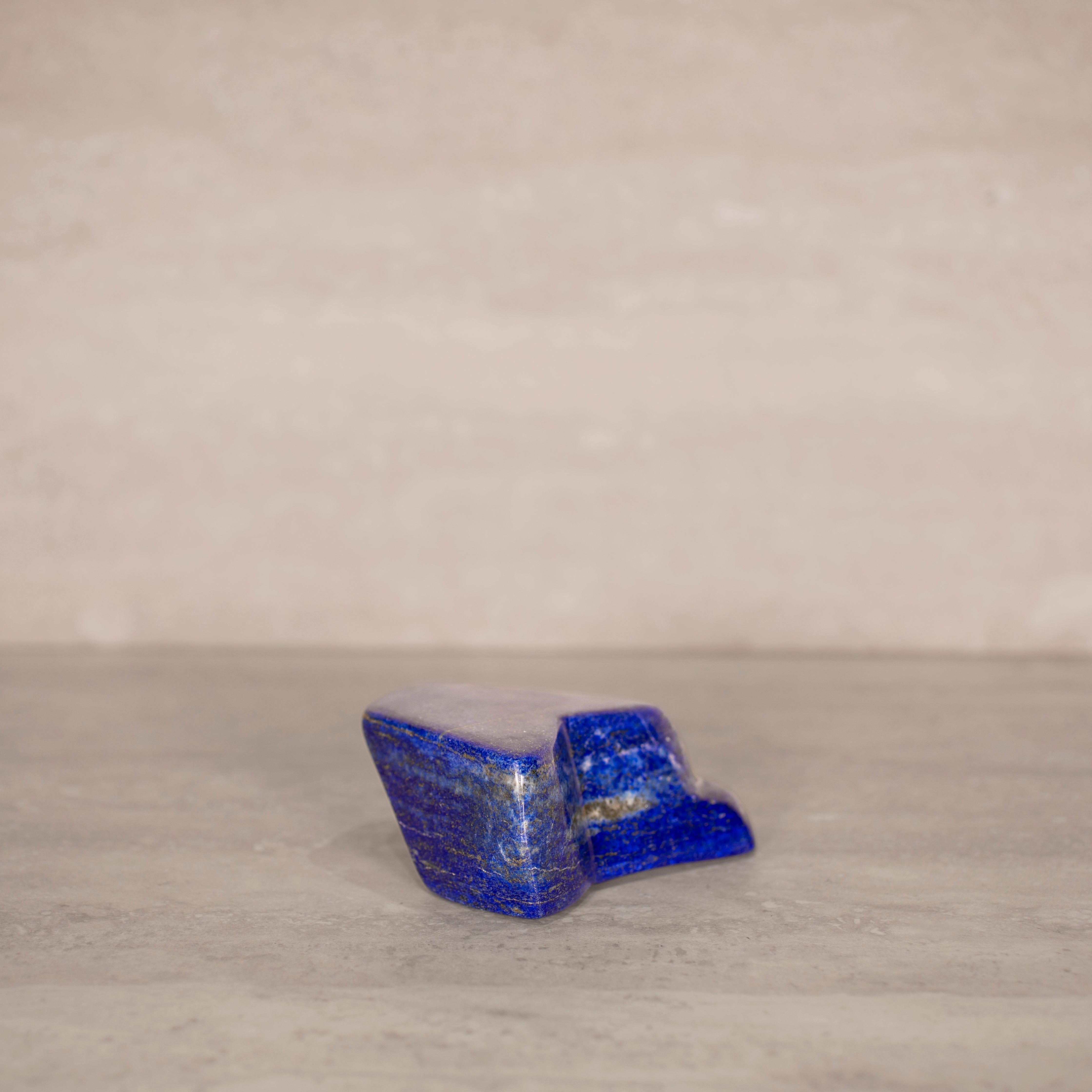 KALIFANO Gemstone Carvings Natural Lapis Lazuli Freeform from Afghanistan - 4" / 595 grams LP1200.007