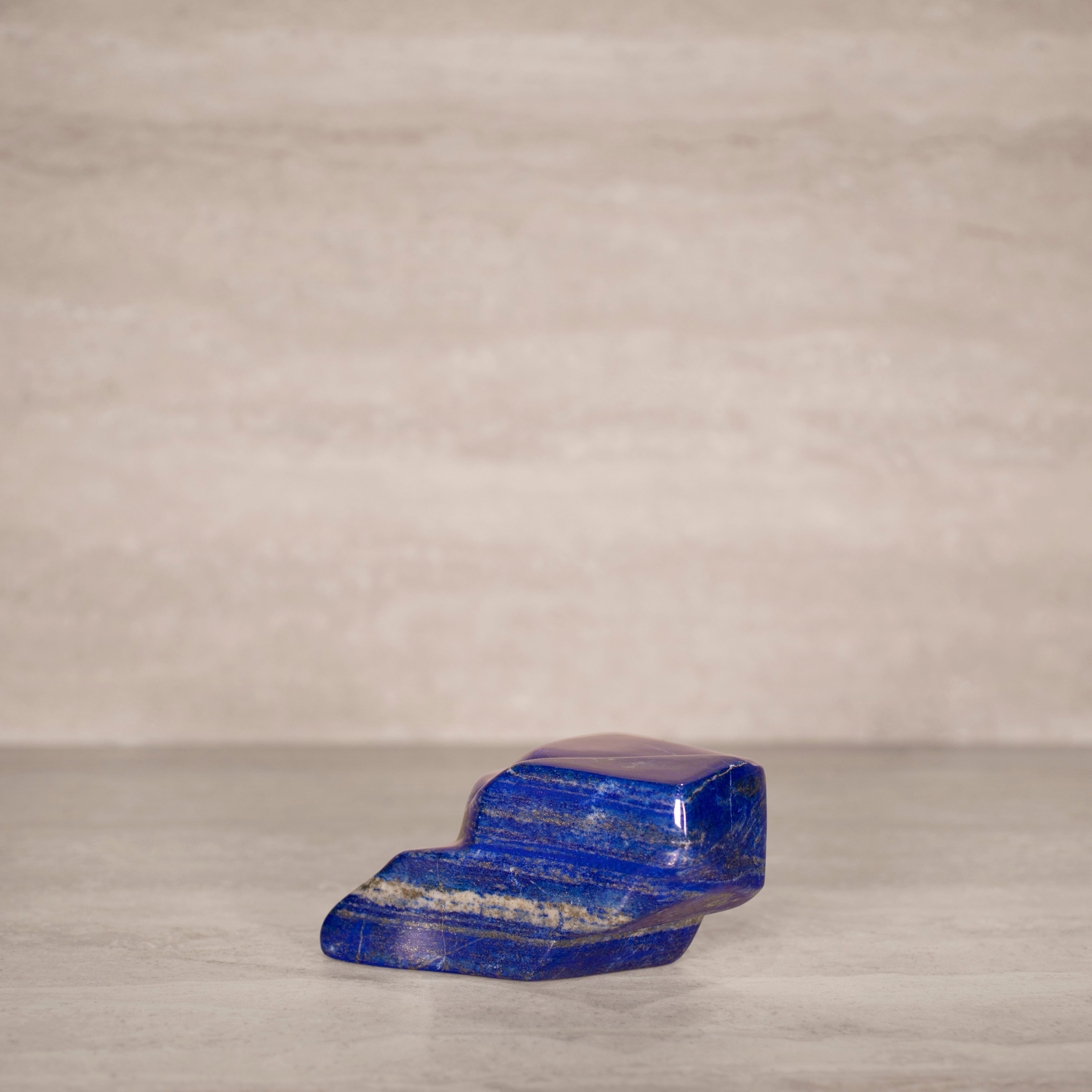 KALIFANO Gemstone Carvings Natural Lapis Lazuli Freeform from Afghanistan - 5.5" / 945 grams LP1900.003