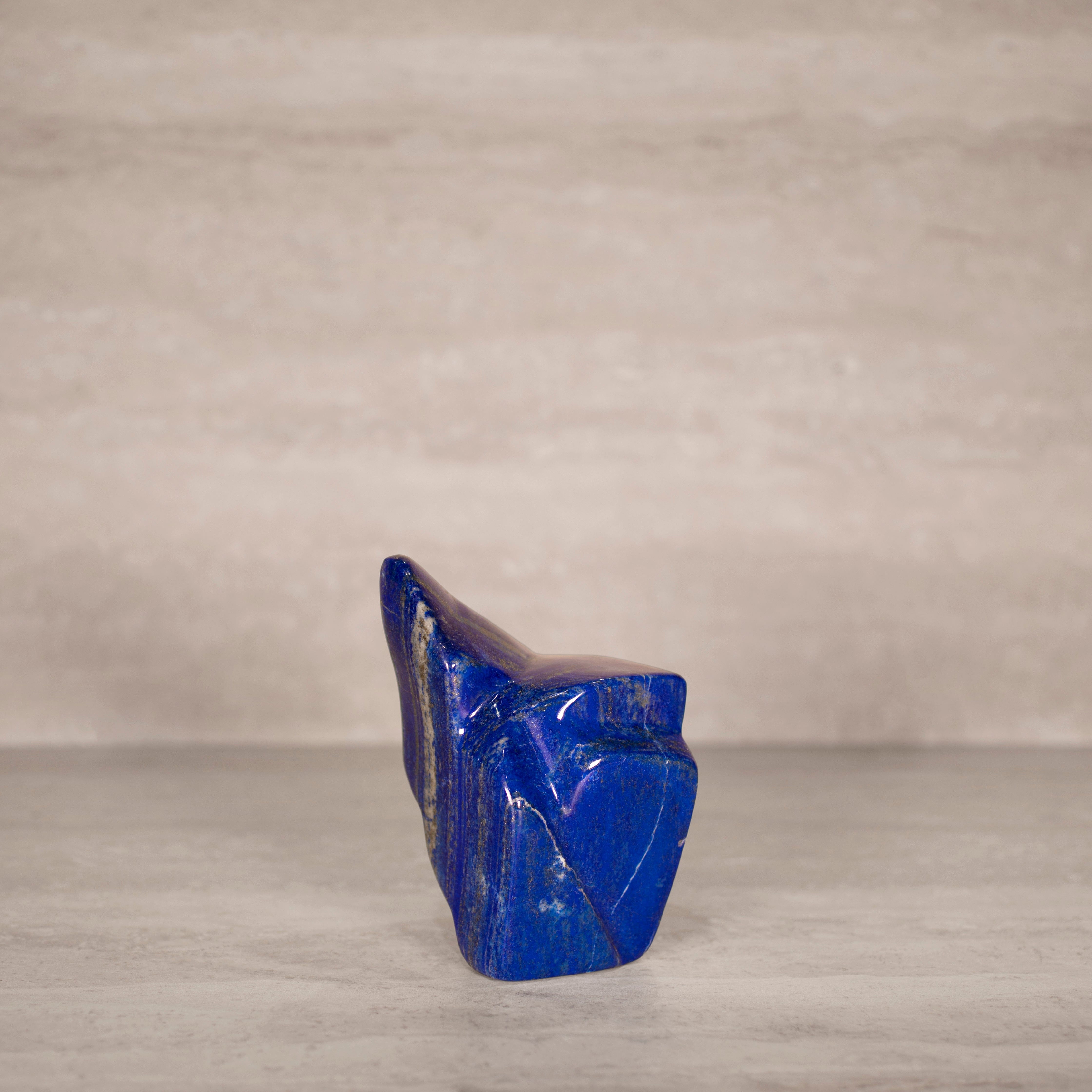 KALIFANO Gemstone Carvings Natural Lapis Lazuli Freeform from Afghanistan - 5.5" / 945 grams LP1900.003