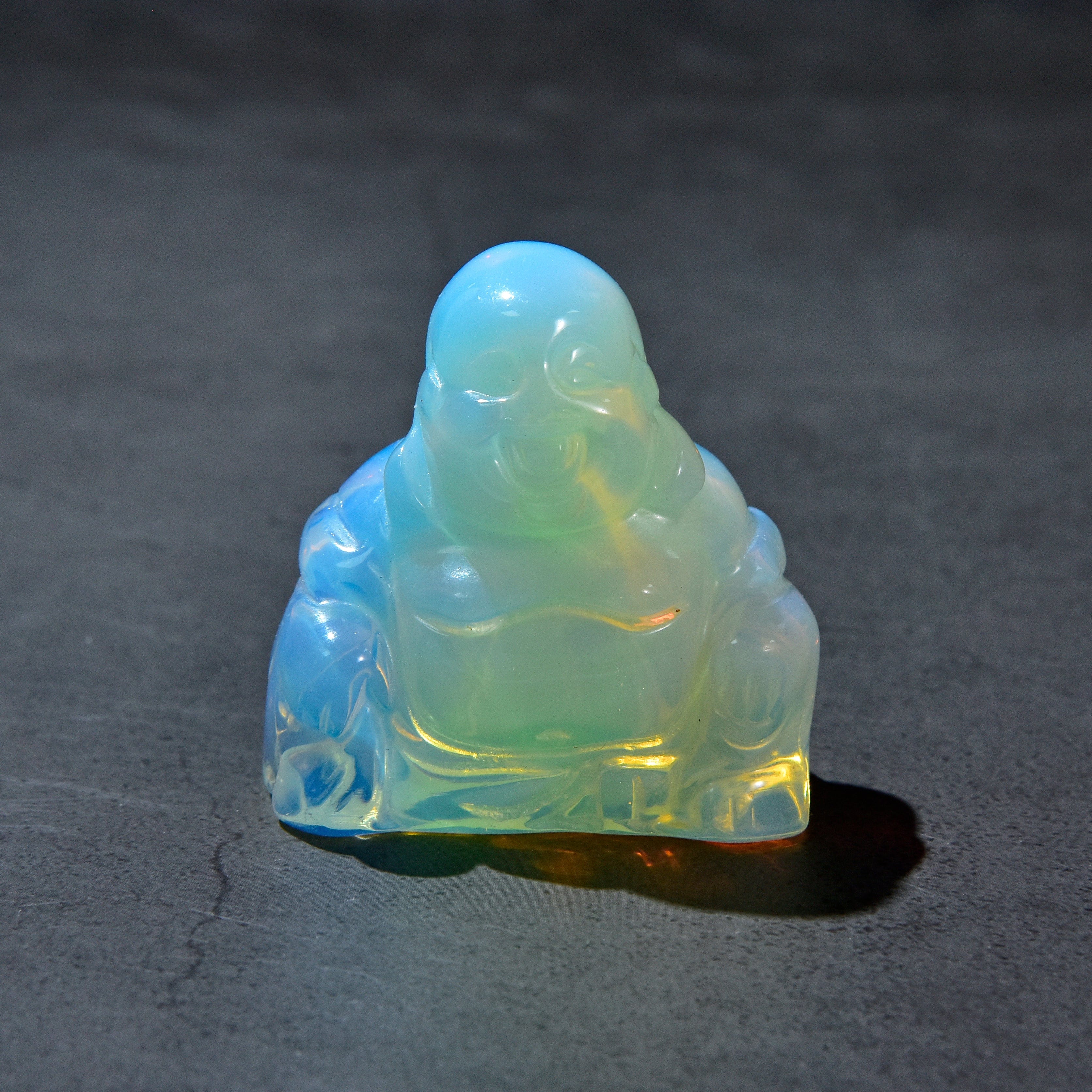Kalifano Gemstone Carvings Opalite Moonstone Buddha 2'' Carving CV30-B-MS