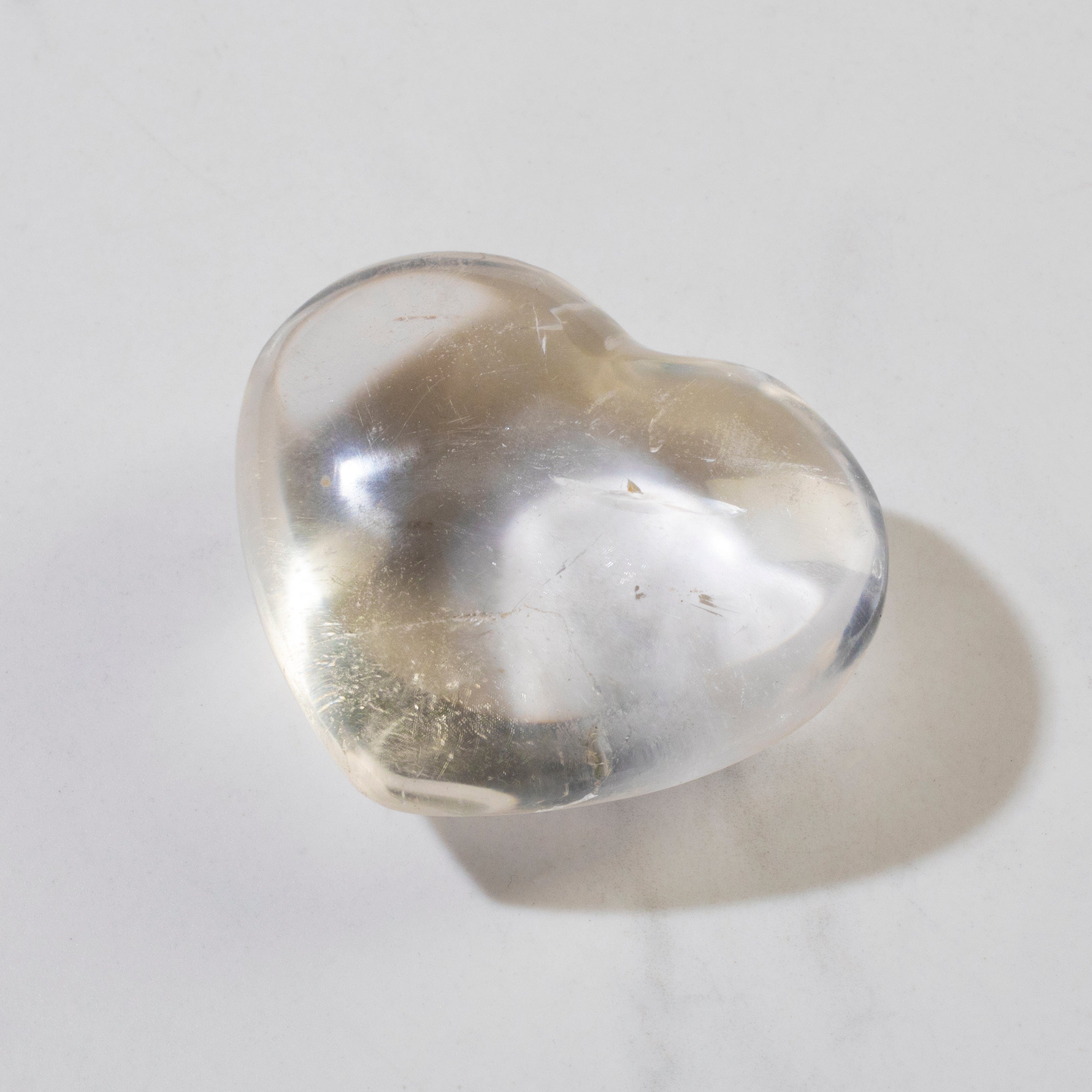 Kalifano Gemstone Carvings Quartz Heart Carving GH40-QZ
