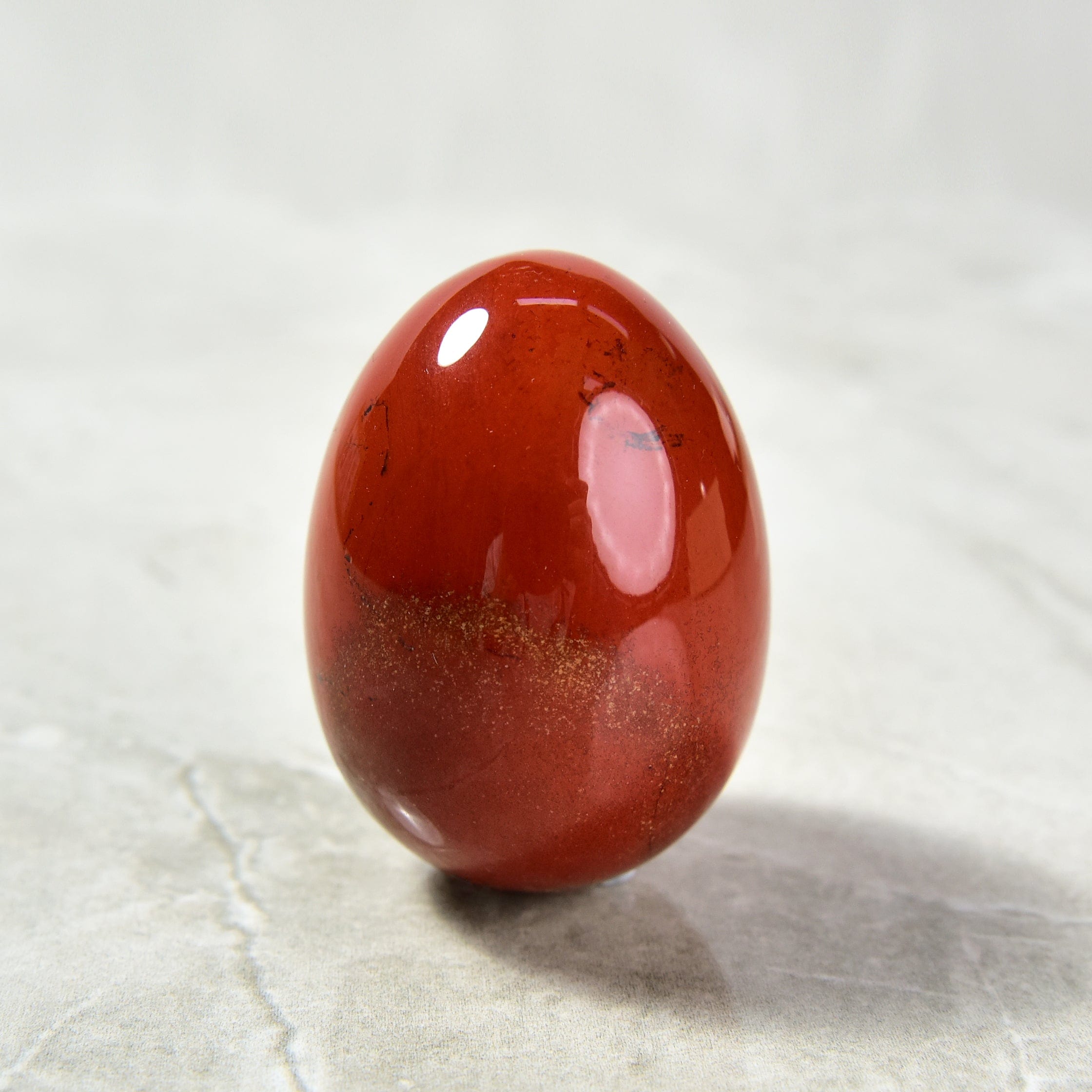 Kalifano Gemstone Carvings Red Jasper Egg Carving CV14-EG-RJ