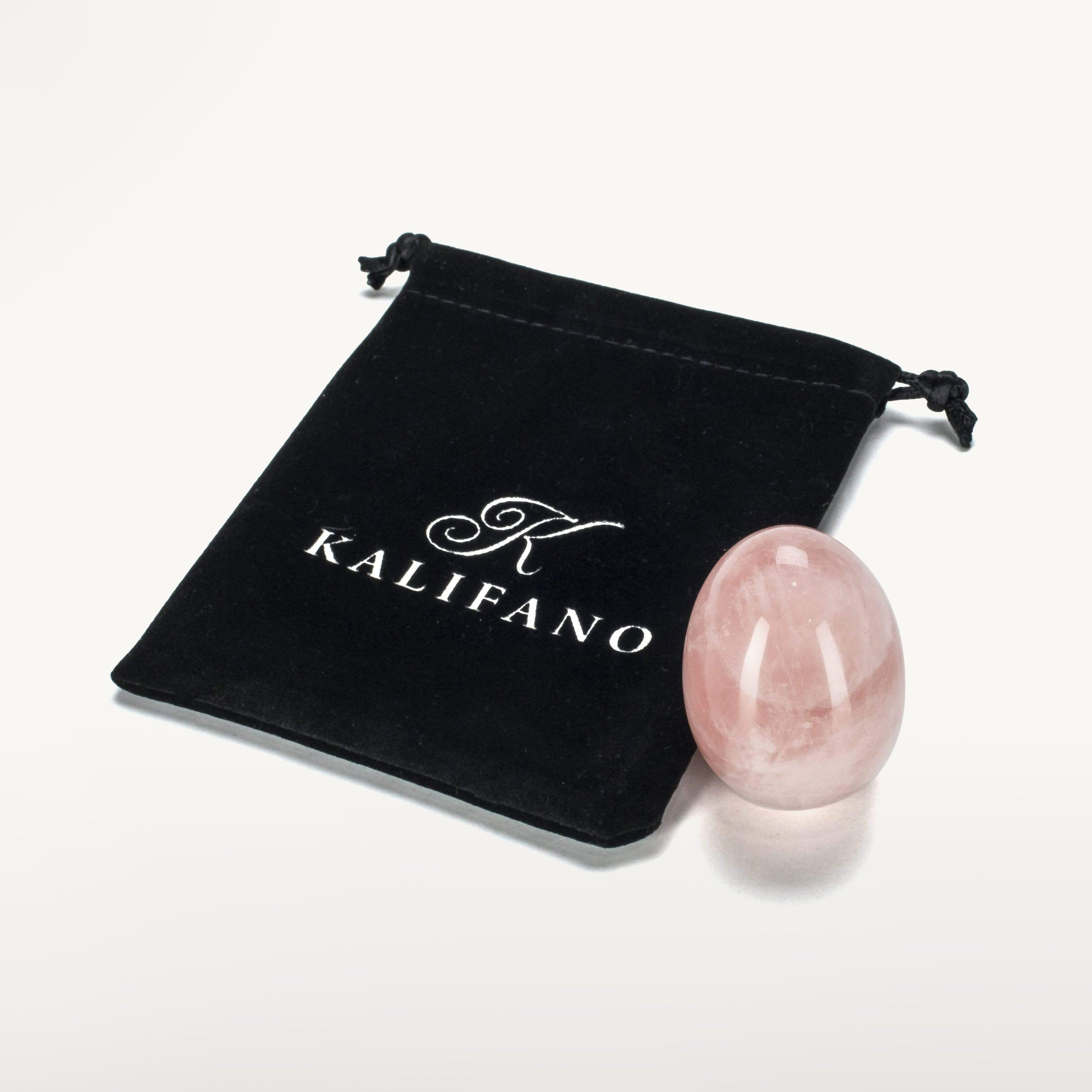 Kalifano Gemstone Carvings Rose Quartz Egg Natural Gemstone Carving CV14-EG-RQ