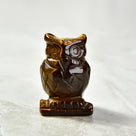 Tiger Eye Owl 2'' Natural Gemstone Carving