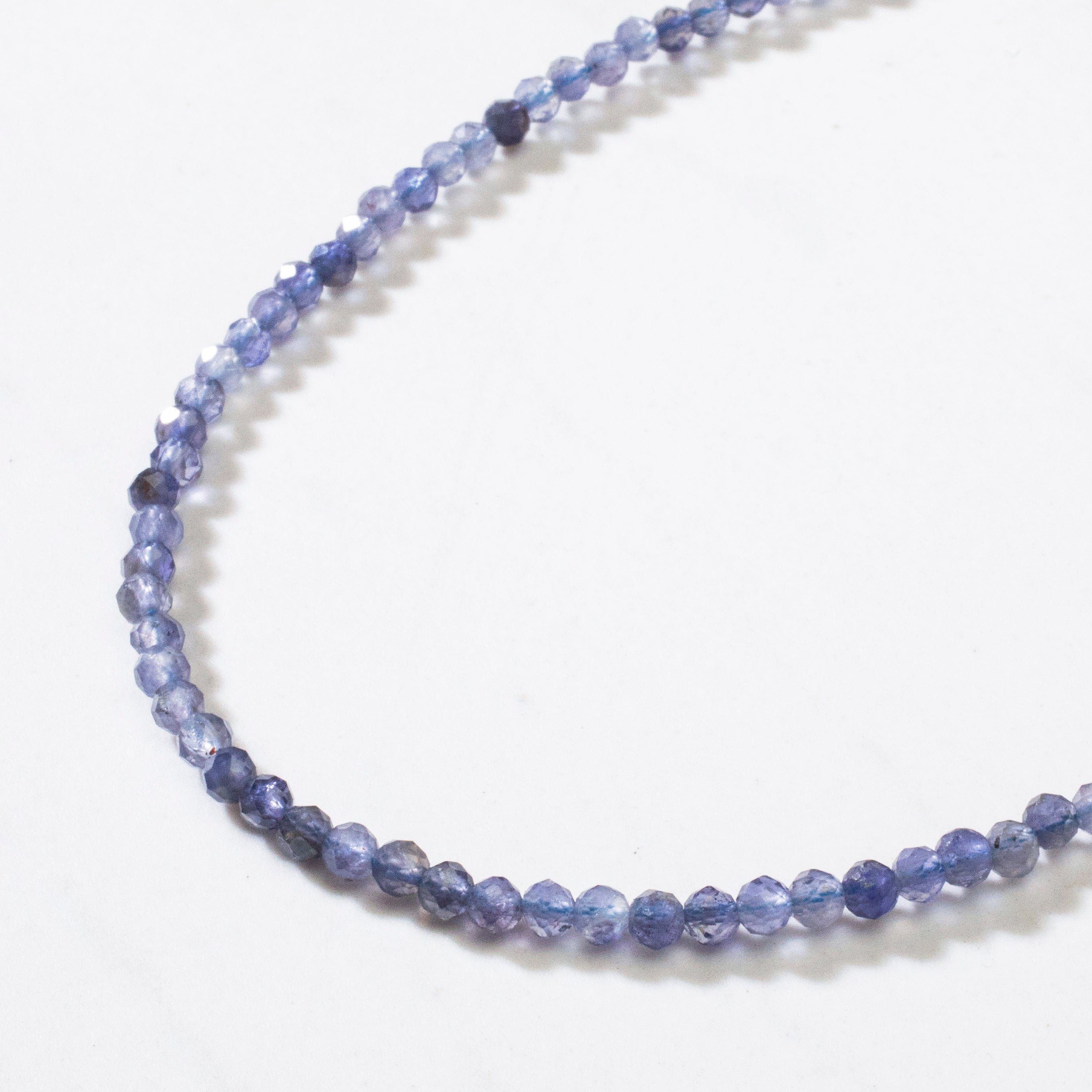 KALIFANO Gemstone Jewelry 3mm Iolite Faceted 31" Necklace / Multi Wrap Bracelet N3-79G-IO
