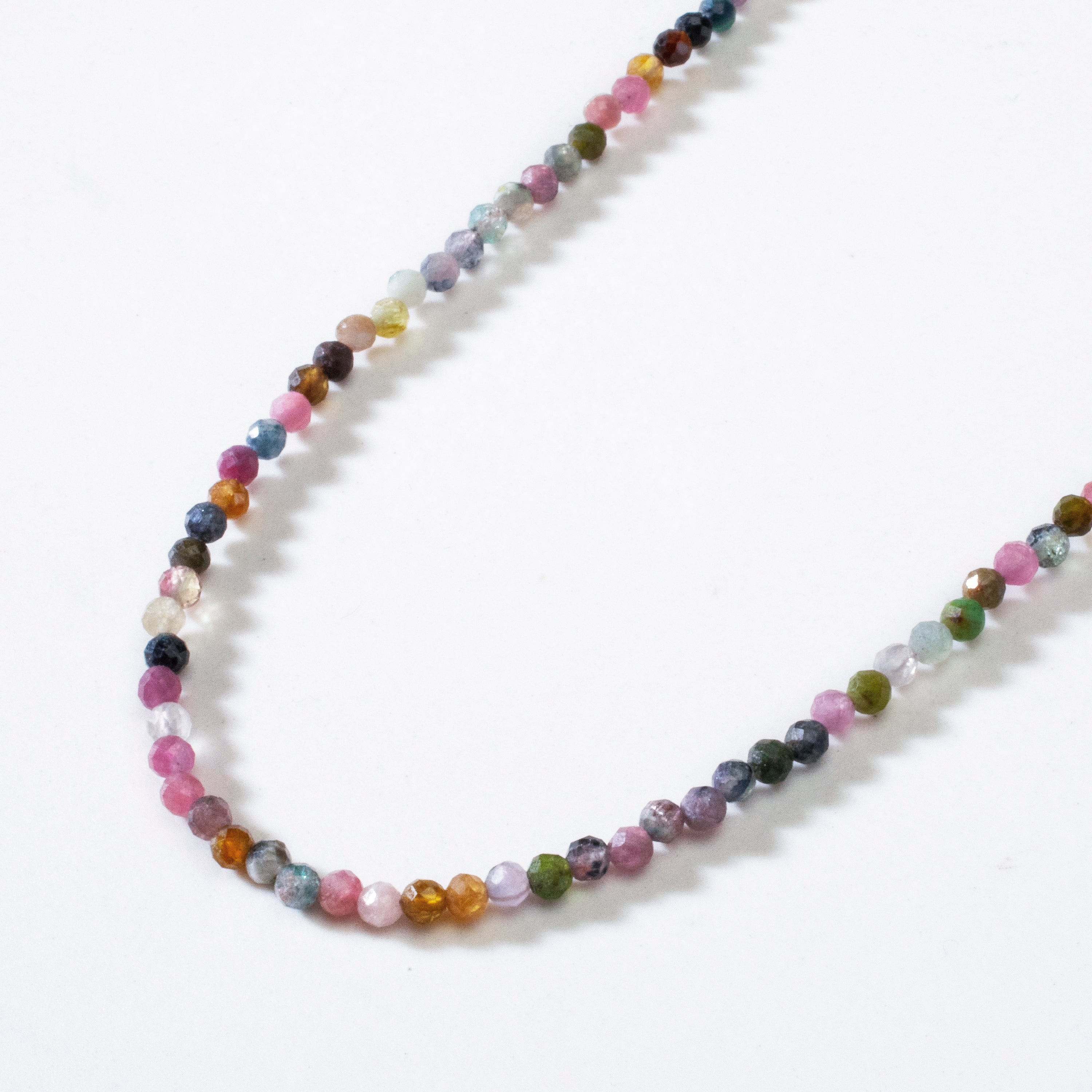 KALIFANO Gemstone Jewelry 3mm Tourmaline Faceted 31" Necklace / Multi Wrap Bracelet N3-79S-TR