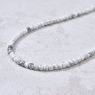 4mm Howlite Faceted Cube 21
