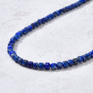 4mm Lapis Faceted Cube 21
