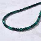 4mm Malachite Faceted Cube 21