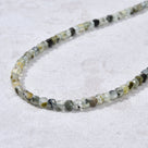 4mm Prehnite Faceted Cube 21