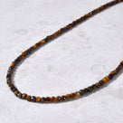 4mm Tiger Eye Faceted Cube 21