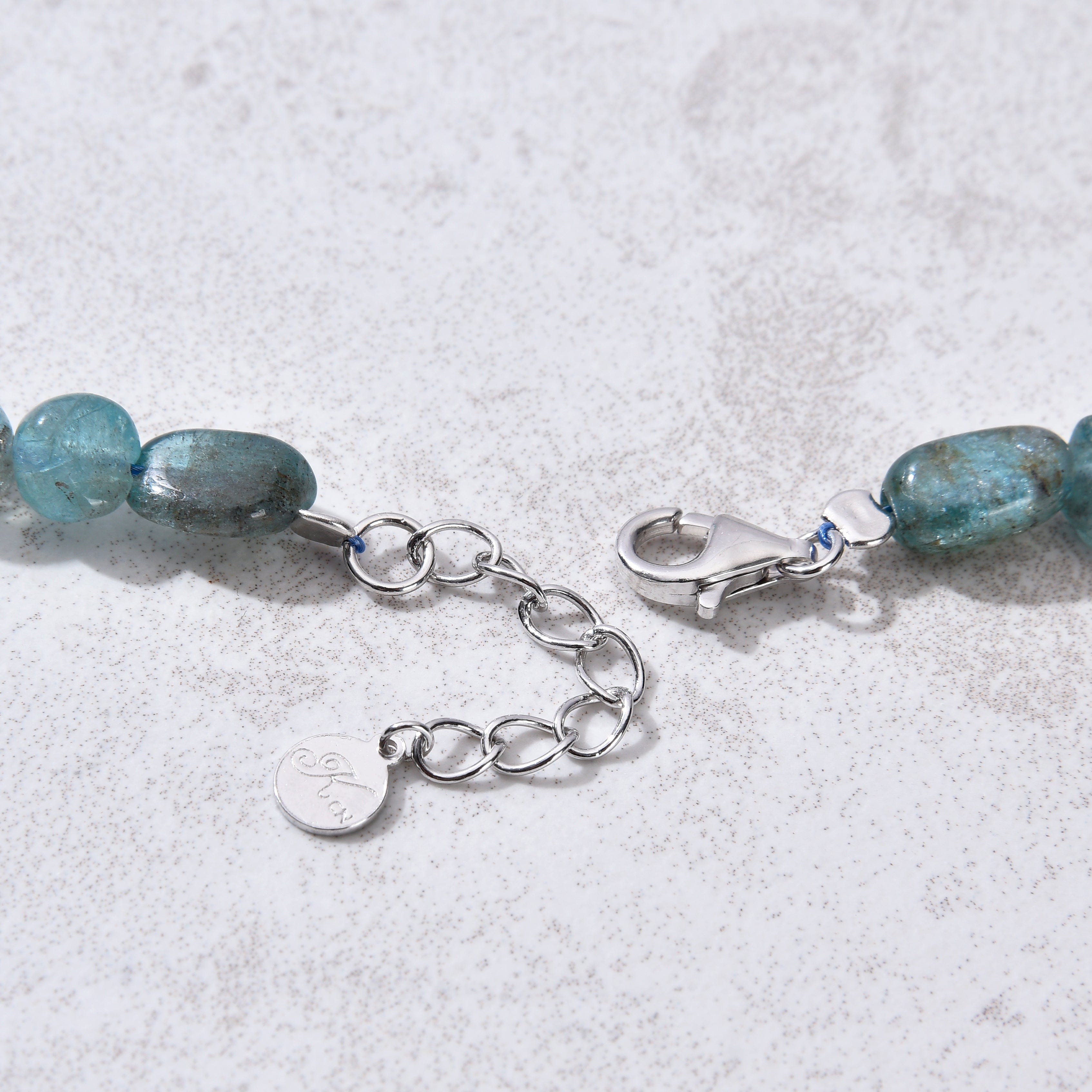 KALIFANO Gemstone Jewelry 8mm Apatite 30" Necklace / Multi wrap Bracelet N77-AP