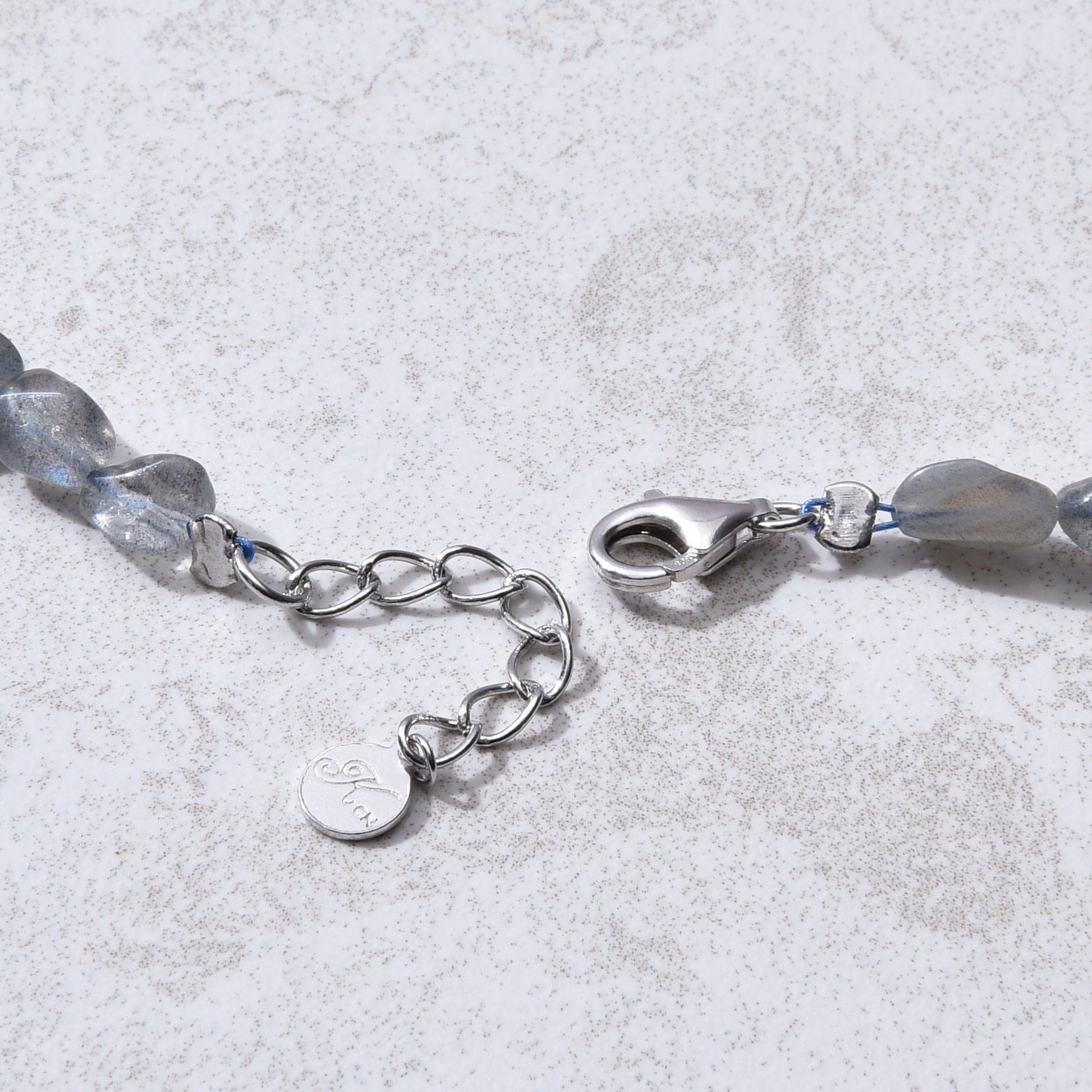 KALIFANO Gemstone Jewelry 8mm Labradorite 30" Necklace / Multi wrap Bracelet N77-LB