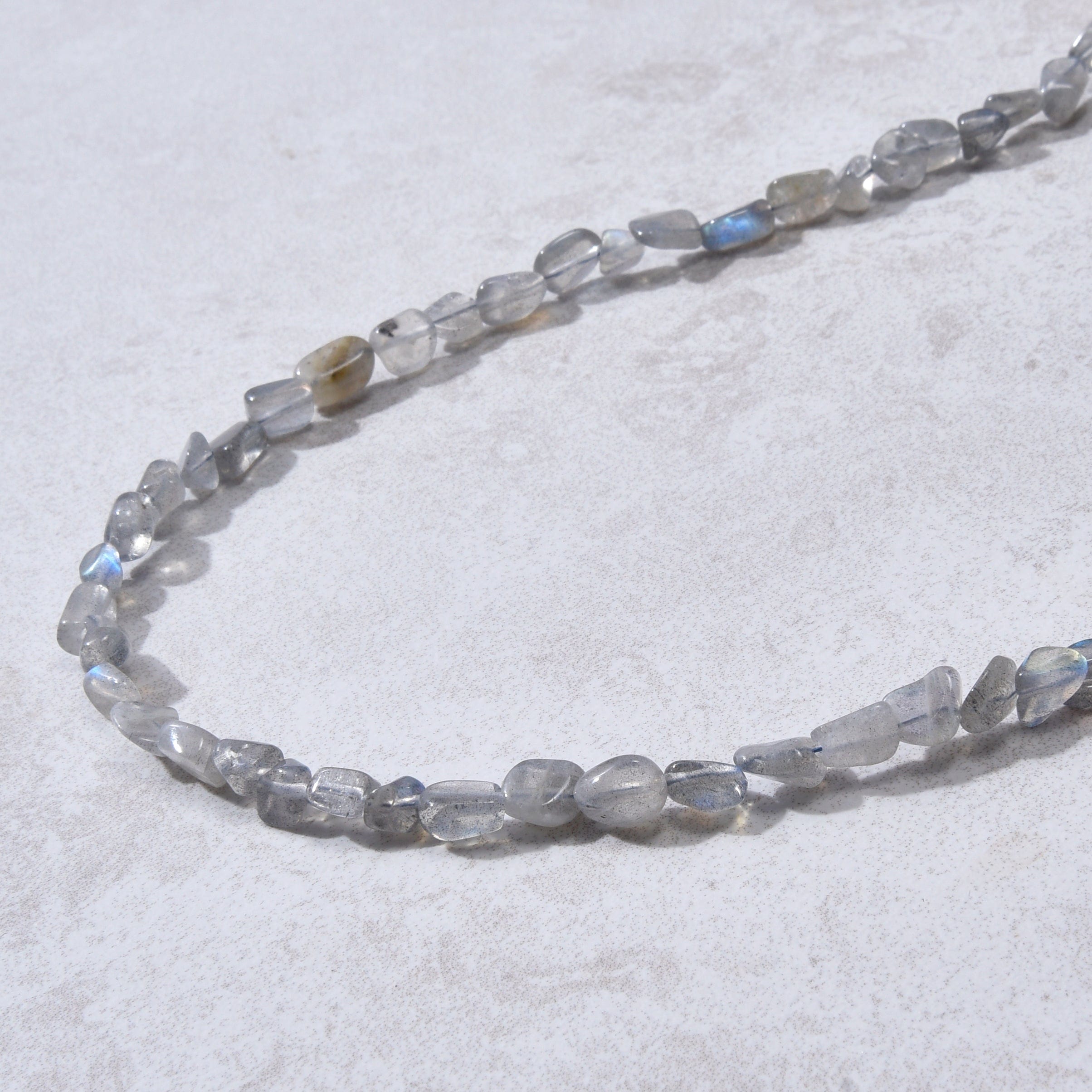 KALIFANO Gemstone Jewelry 8mm Labradorite 30" Necklace / Multi wrap Bracelet N77-LB