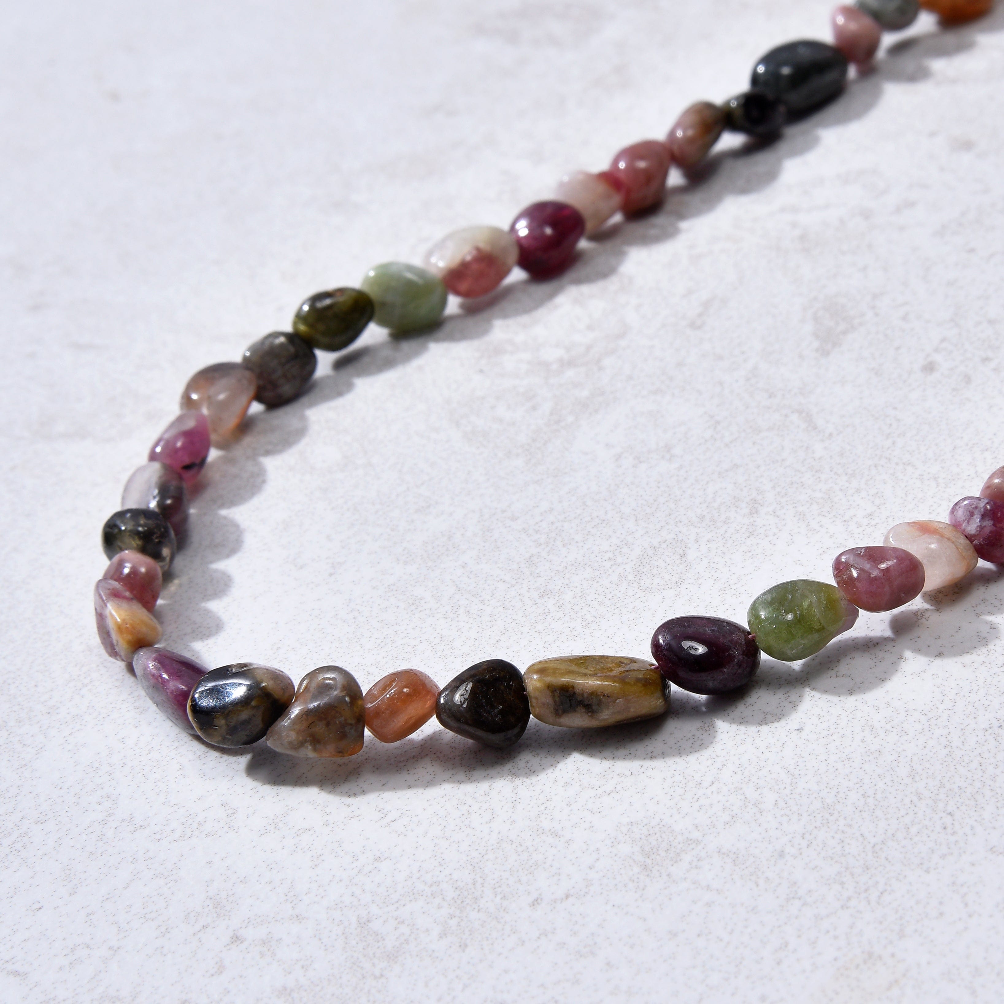 KALIFANO Gemstone Jewelry 8mm Tourmaline 30" Necklace / Multi wrap Bracelet N77-TR