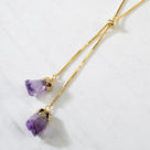 Amethyst Bolo Necklace