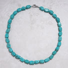 Howlite Turquoise 10x14mm Necklace With Stainless Steel Clasp - 21.5