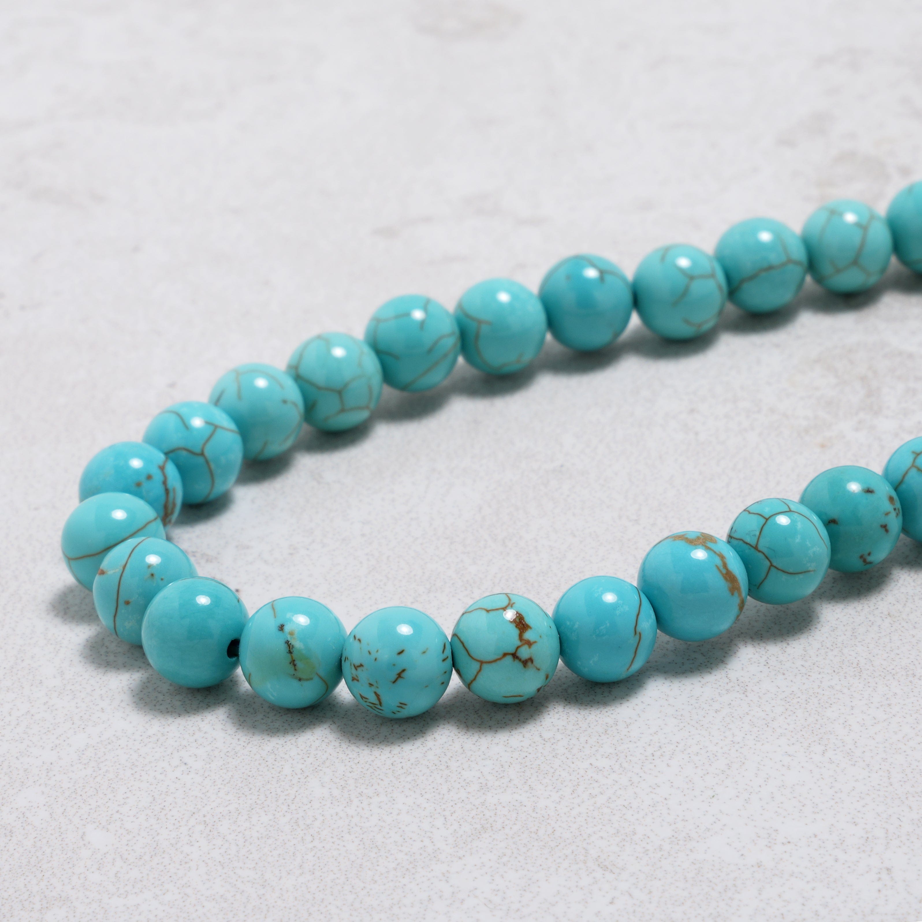 KALIFANO Gemstone Jewelry Howlite Turquoise Necklace HTN-01