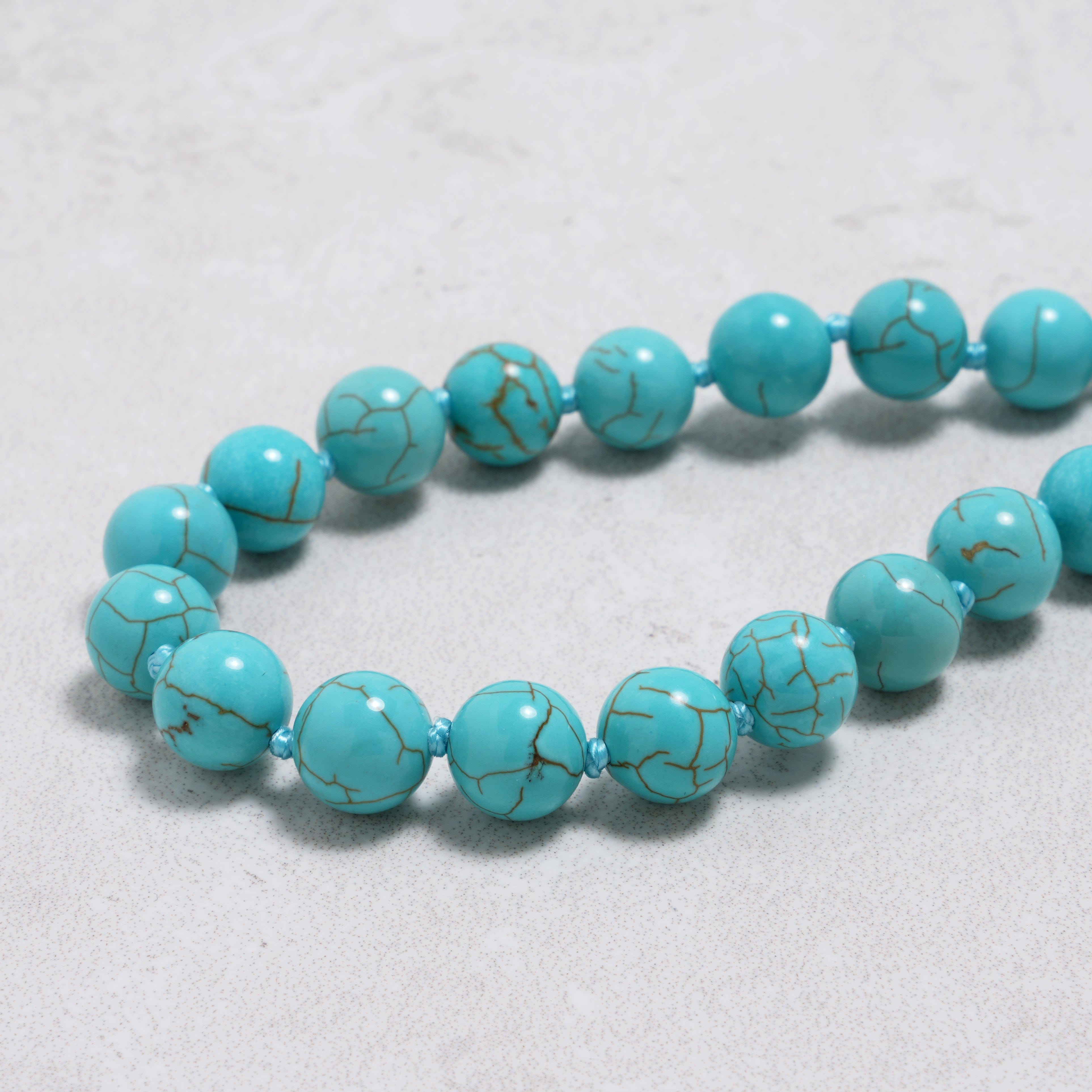 KALIFANO Gemstone Jewelry Howlite Turquoise Necklace HTN-02