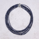 Iolite 3mm Necklace With Sterling Silver Clasp - 16