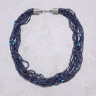 Iolite 3mm Necklace With Sterling Silver Clasp - 21.5