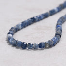 Kyanite 4mm Necklace With Sterling Silver Clasp - 16