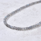 Natural Labradorite Faceted 4mm Barrel 16