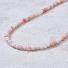 Natural Pink Opal Faceted 4mm Barrel 16