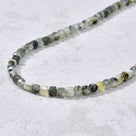 Natural Prehnite Faceted 4mm Barrel 16