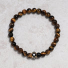 Tiger Eye 6mm Natural Gemstone Stretch Bracelet