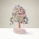 Bonsai Tree of Life on Rose Quartz Base with 414 Crystals