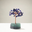 Lapis Natural Gemstone Tree of Life with Fluorite Base