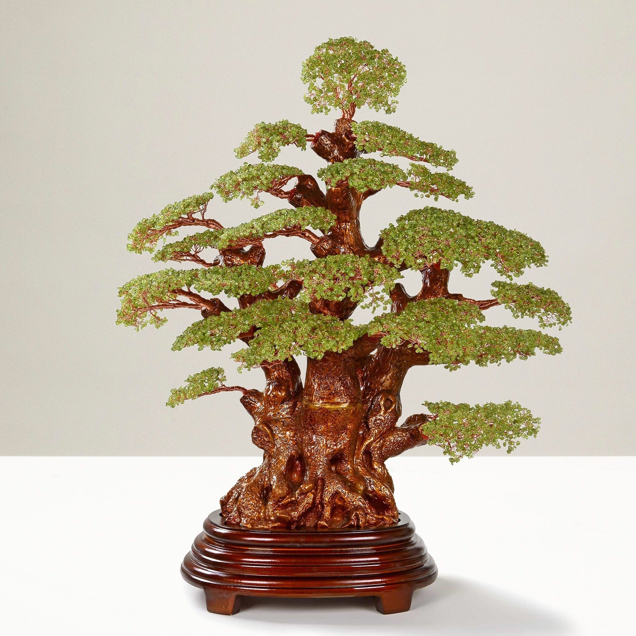 Kalifano Gemstone Trees Peridot Gemstone Tree of Life Showpiece with 6,000+ Stones K93200-PR