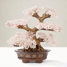 Rose Quartz Bonsai Tree of Life with 1,251 Natural Gemstones